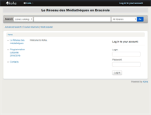 Tablet Screenshot of mediatheque.dracenie.com
